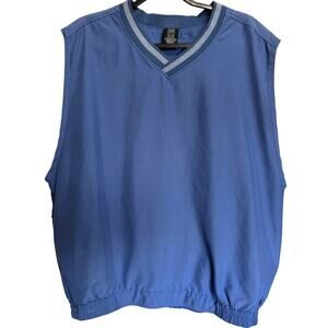 Nike Men’s Golf Vest Pullover Windbreaker V Neck Sleeveless Blue Size XL